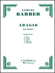 cover Adagio for Strings Orchestra sheet music cover